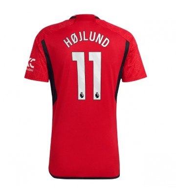 Manchester United Rasmus Hojlund #11 Primera Equipación 2023-24 Manga Corta